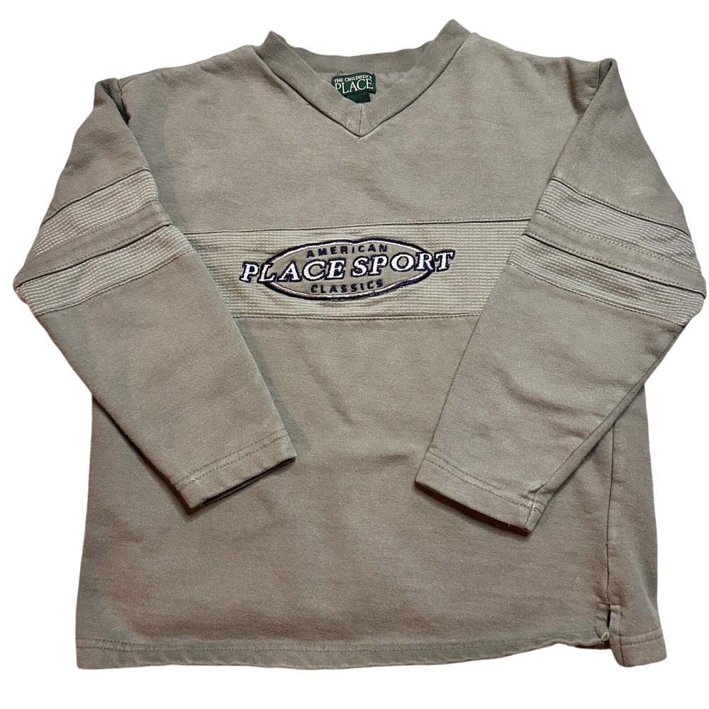 Vintage The Children's Place‎ Sport Sweatshirt Olive Green Youth 6X/7